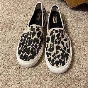 Leopard slip on sneakers
